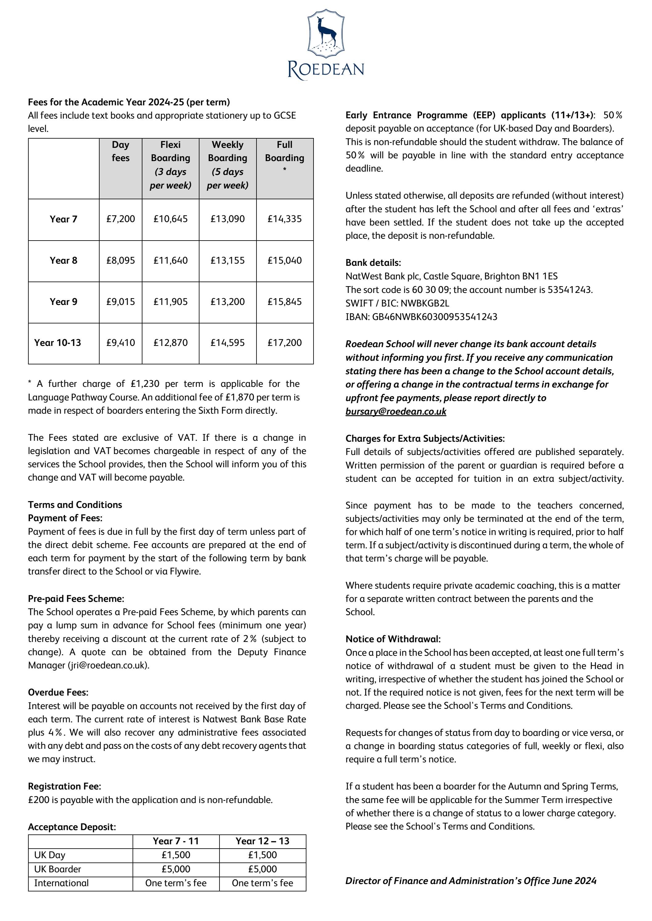 Roedean Fees 2024 2025 By Roedean School Issuu