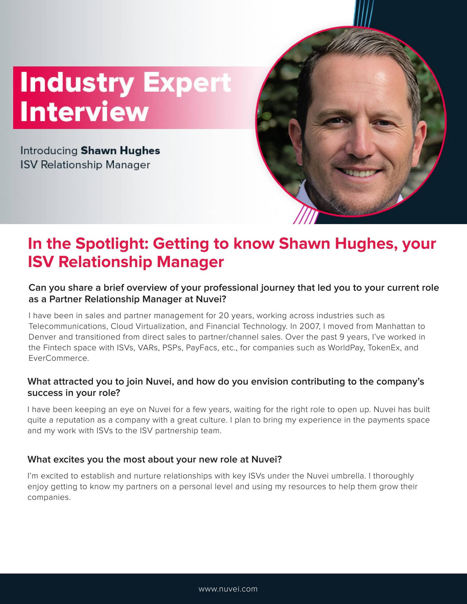 Get to know Shawn Hughes, ISV Relationship Manager by Nuvei - Issuu