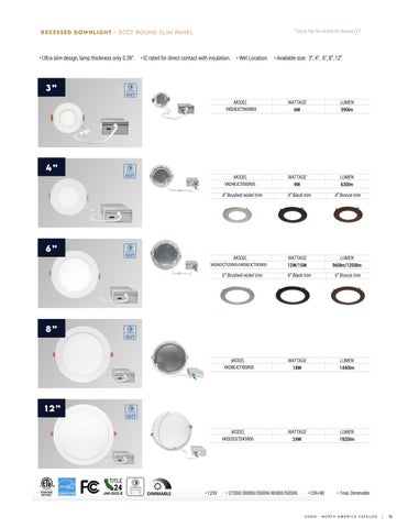 VonnLighting 灯饰目录 · Ecoline Downlights 第 15 页