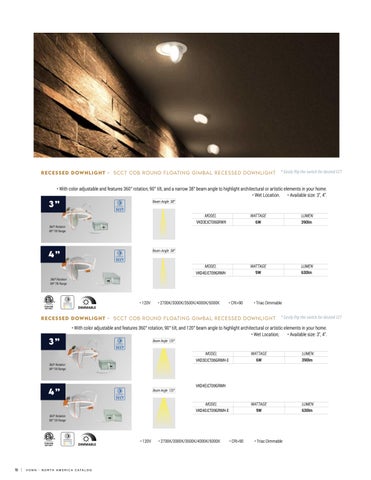 VonnLighting 灯饰目录 · Ecoline Downlights 第 18 页
