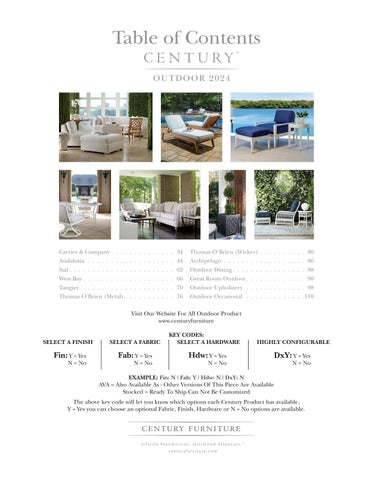 CenturyFurniture 家具目录 · Century 户外 Compendium 第 3 页