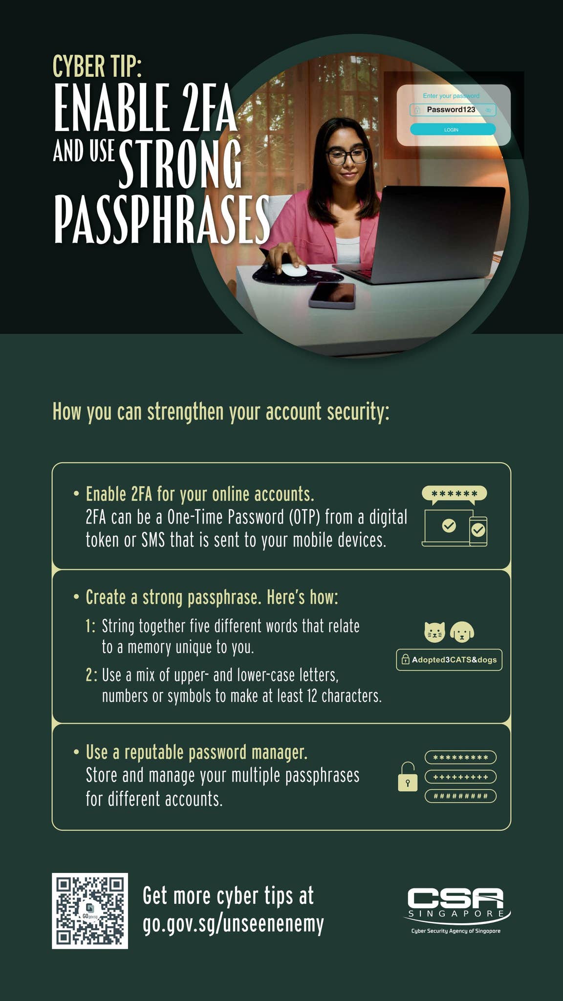 Cyber Tip Enable 2fa And Use Strong Passphrases By Cyber Security