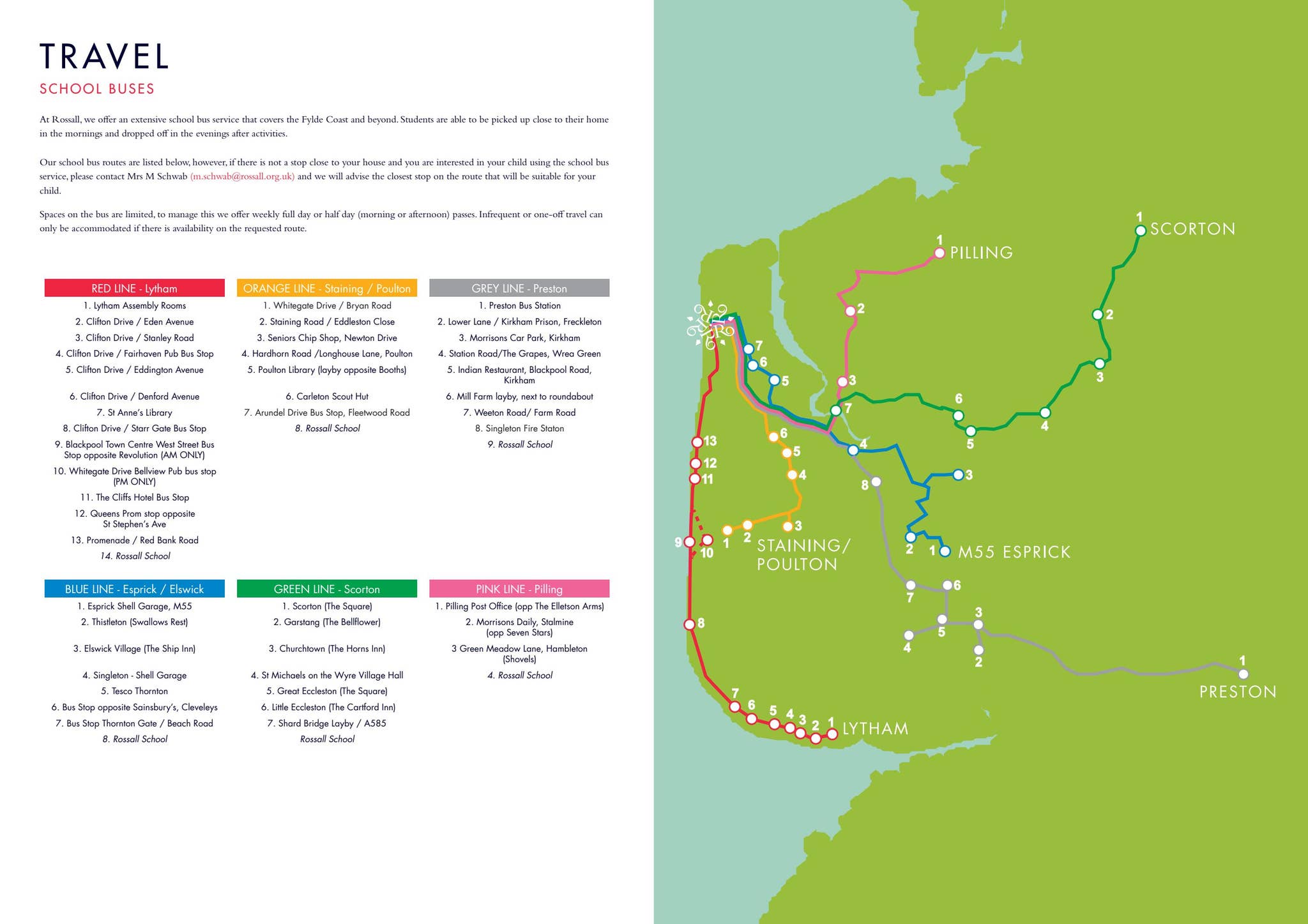 Rossall Bus Routes - September 2022 by Rossall School - Issuu