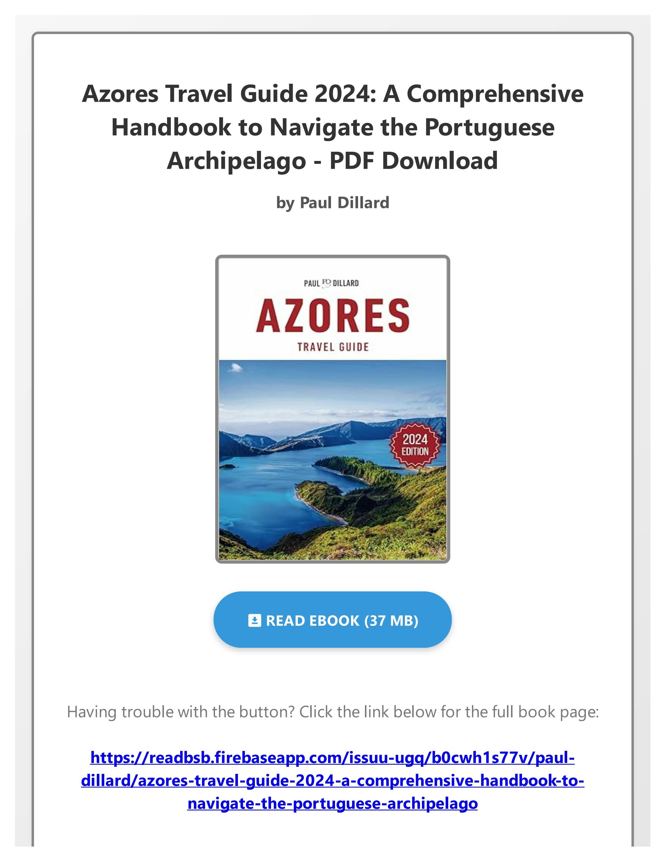 Pdf Pdf Azores Travel Guide 2024 A Comprehensive Handbook To Navigate The Portuguese Pdf Pdf Azores Travel Guide 2024 A Comprehensive Handbook To Navigate The Portuguese