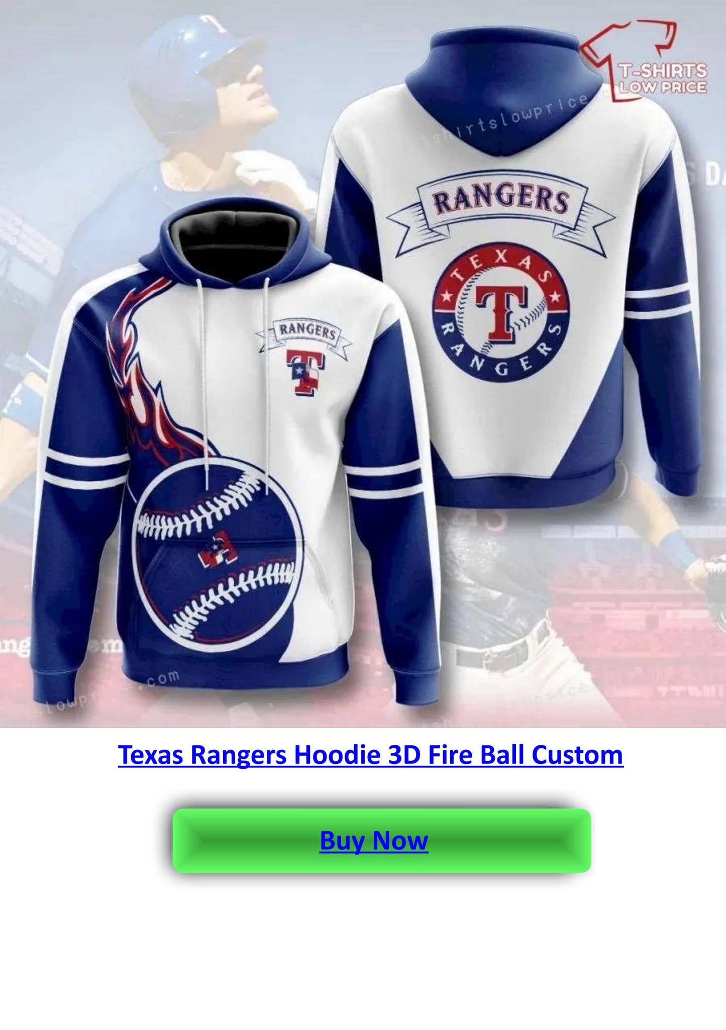 Texas Rangers Custom Texas Rangers Hoodie 3D Fire Ball Custom by Tshirts Low Price - Issuu