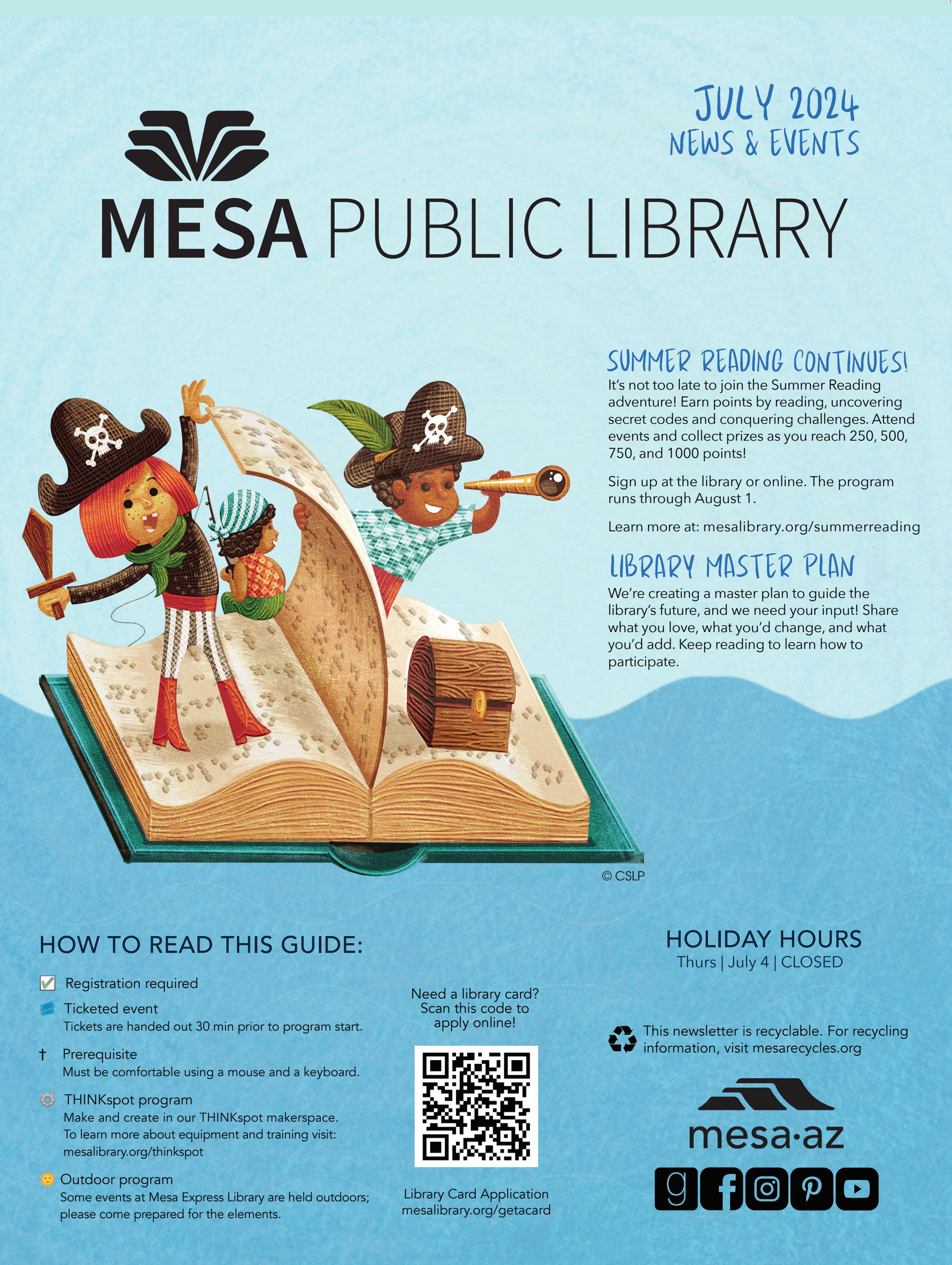 Mesa Public Library July 2024 Newsletter by City of Mesa, AZ Issuu