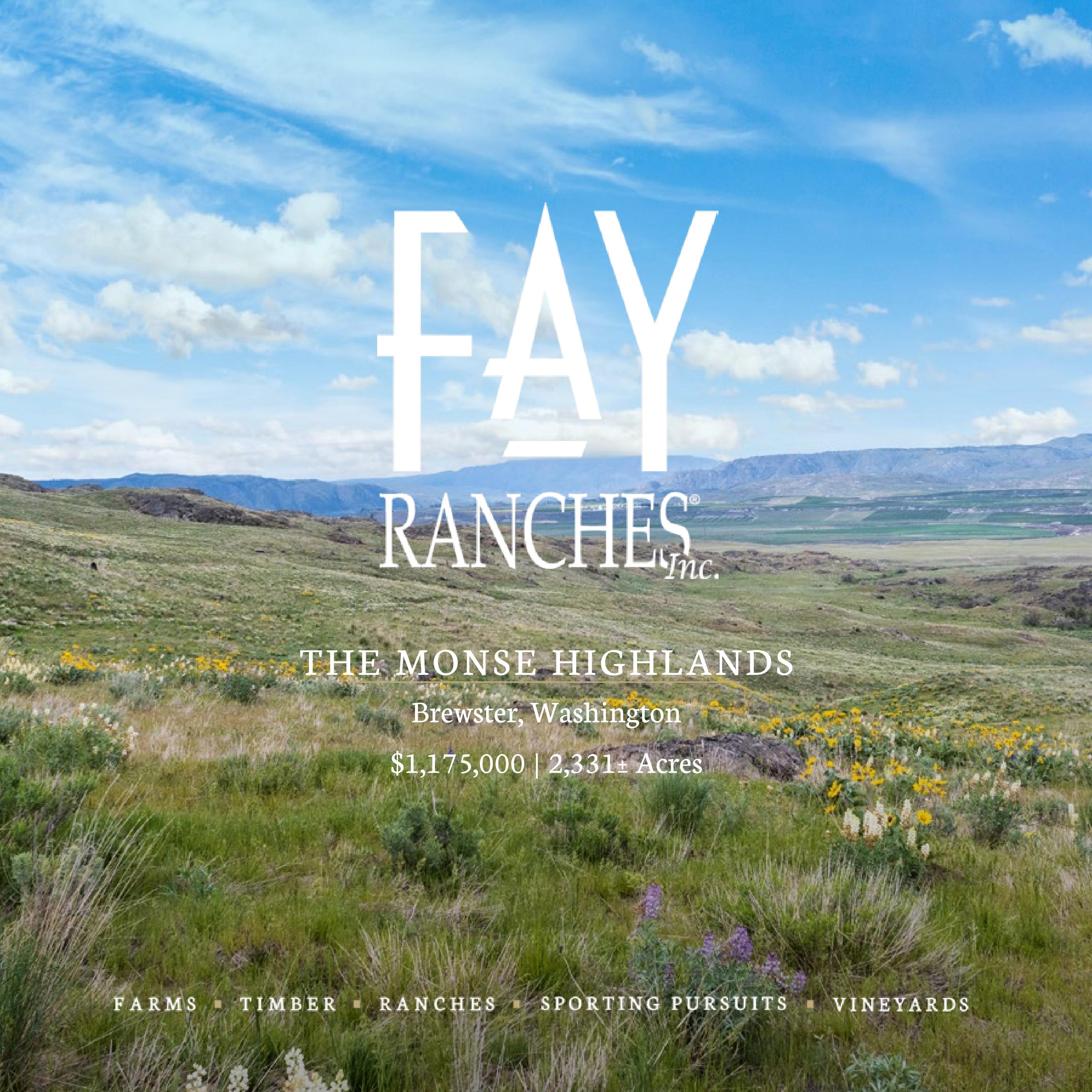 The Monse Highlands | Fay Ranches by Fay Ranches - Issuu