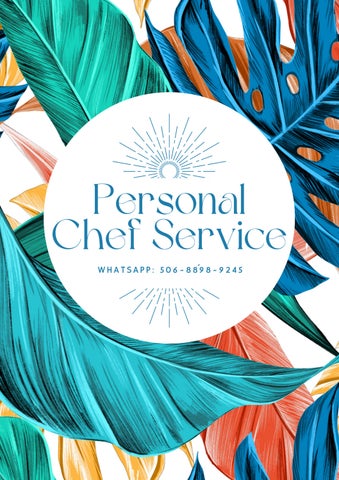 Chef Service Menu