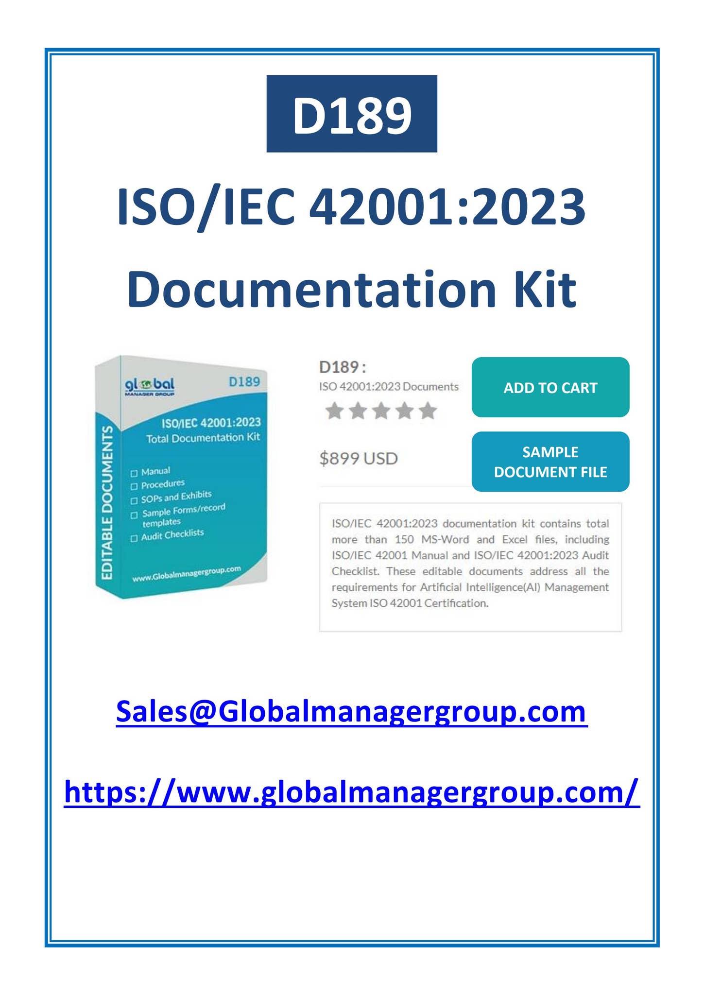 Documents Requirements for AI Management System as per ISO 42001 ...