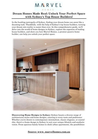 marvel-homes-sydney Publisher Publications - Issuu