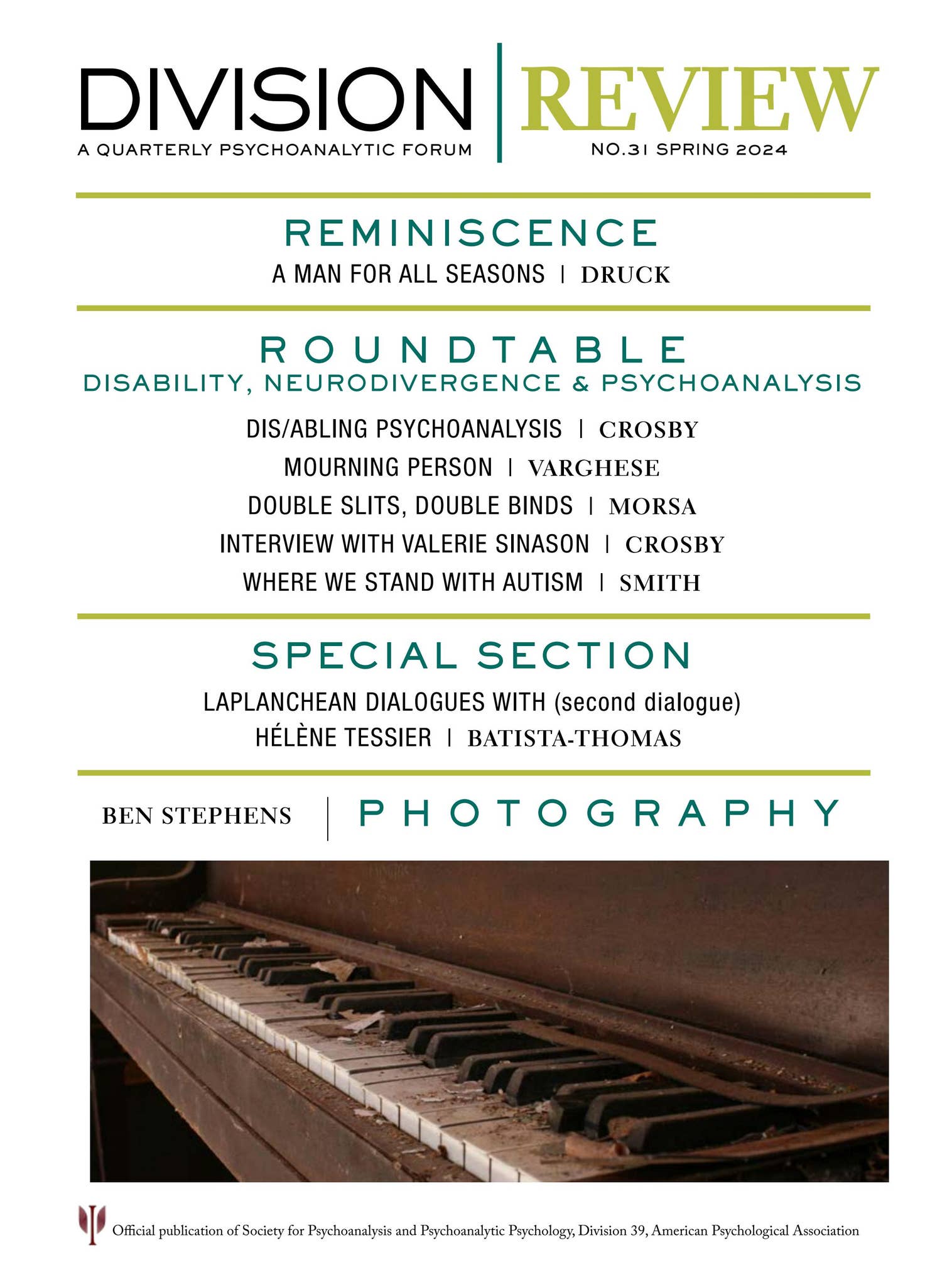 Division Review No. 31 Spring 2024 by Division Review - Issuu