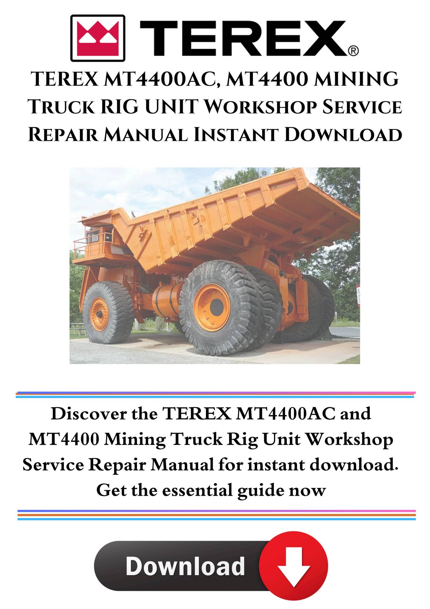 TEREX MT4400AC, MT4400 MINING Truck RIG UNIT Workshop