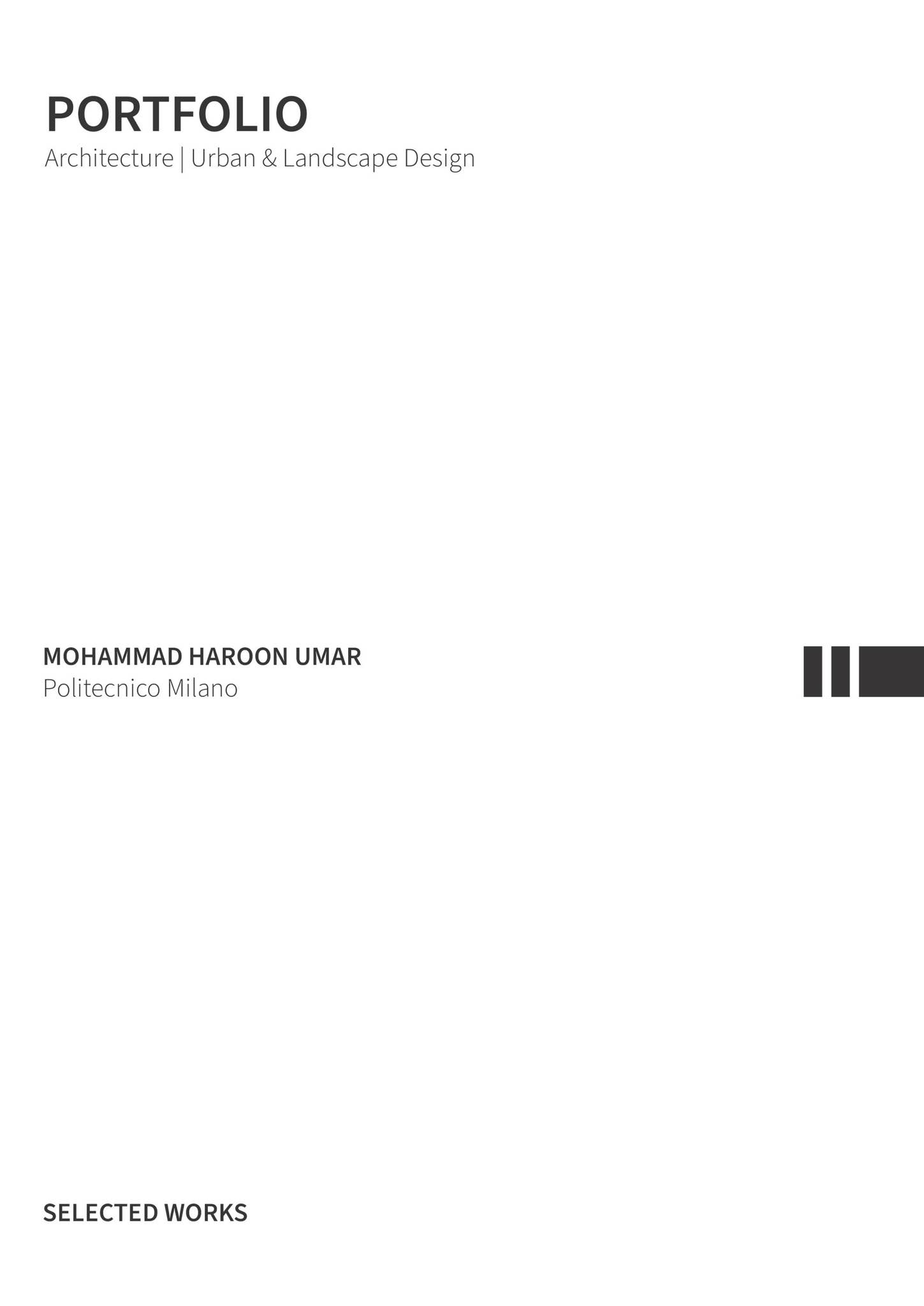 Architectural Portfolio by Mohammad Haroon Umar - Issuu