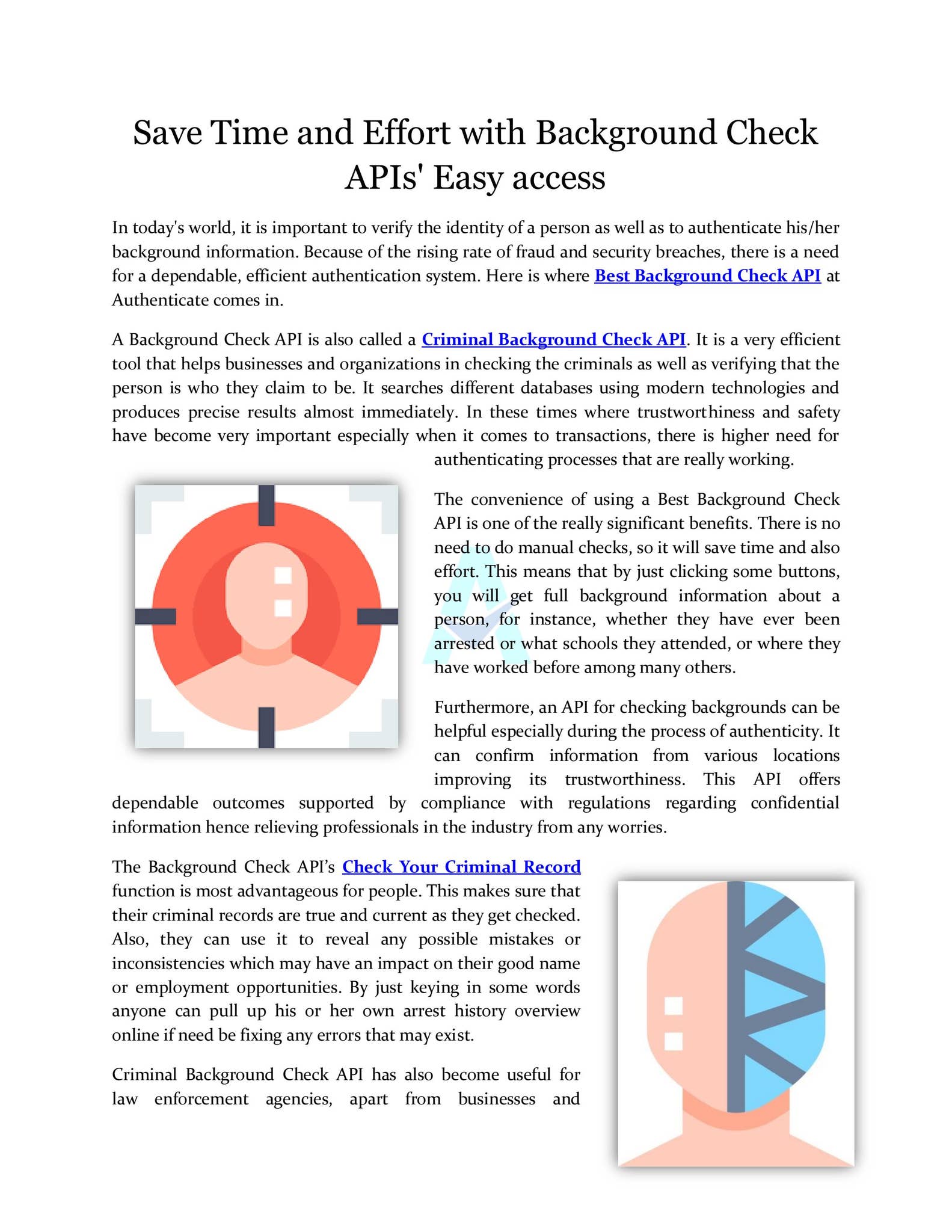Save Time and Effort with Background Check APIs' Easy access by ...