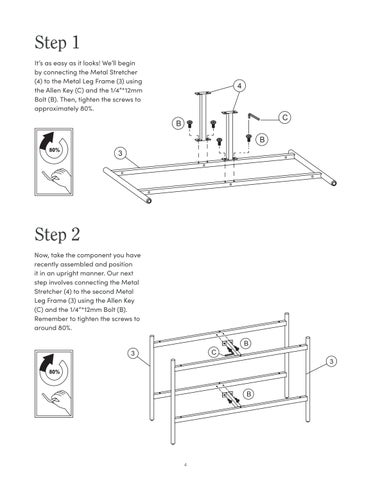 nathanjameshome 家具目录 · Andrew 玄关桌 Instruction Sheet 第 4 页