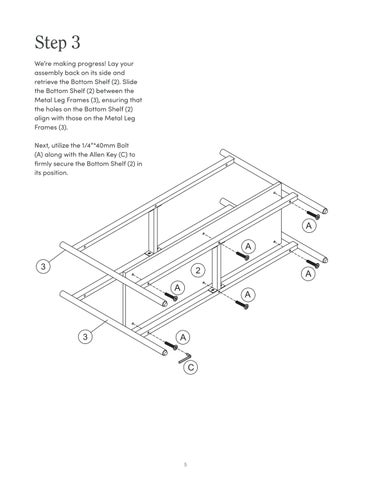 nathanjameshome 家具目录 · Andrew 玄关桌 Instruction Sheet 第 5 页