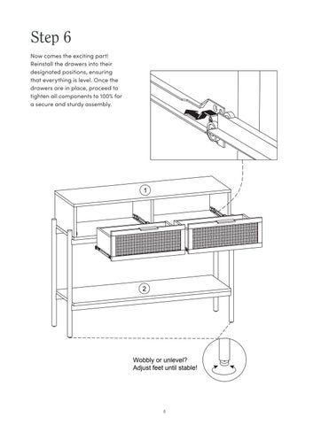 nathanjameshome 家具目录 · Andrew 玄关桌 Instruction Sheet 第 8 页