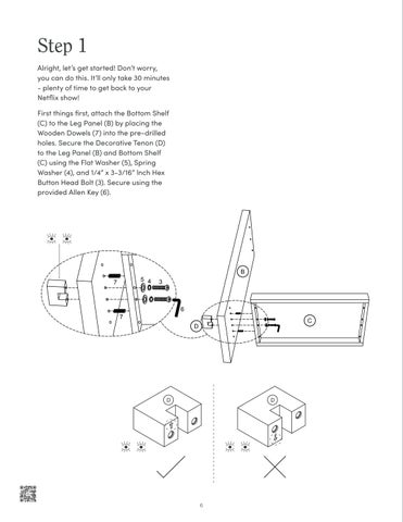 nathanjameshome 家具目录 · Virgo 玄关桌 Instruction Sheet 37301 第 6 页