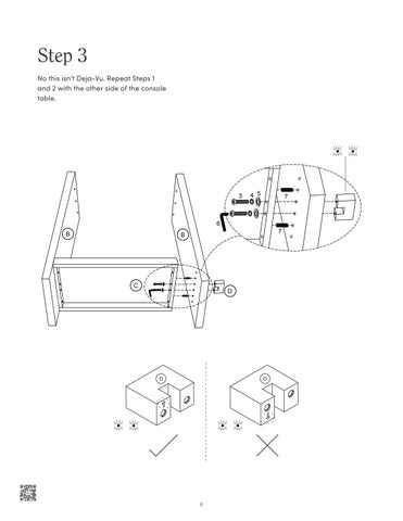 nathanjameshome 家具目录 · Virgo 玄关桌 Instruction Sheet 37301 第 8 页