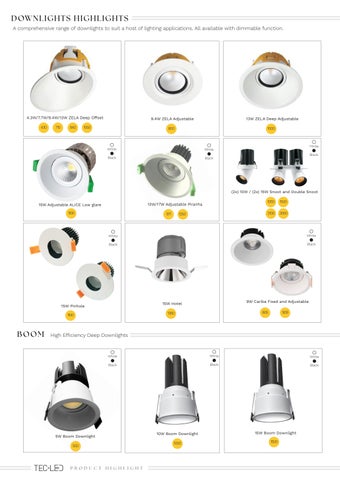 TecLED 灯饰目录 · Product Highlights 第 6 页