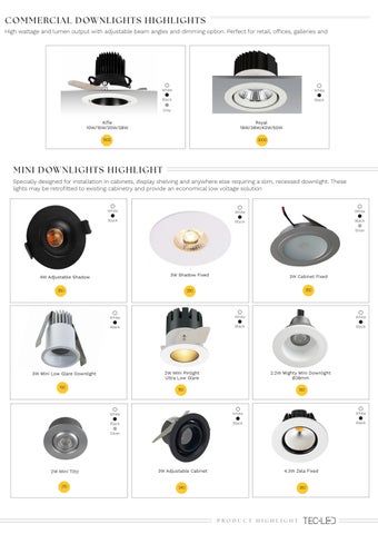 TecLED 灯饰目录 · Product Highlights 第 7 页