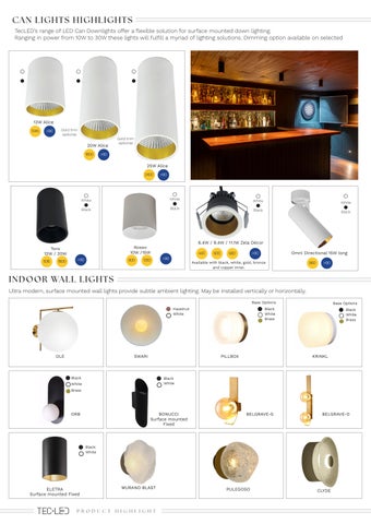 TecLED 灯饰目录 · Product Highlights 第 8 页