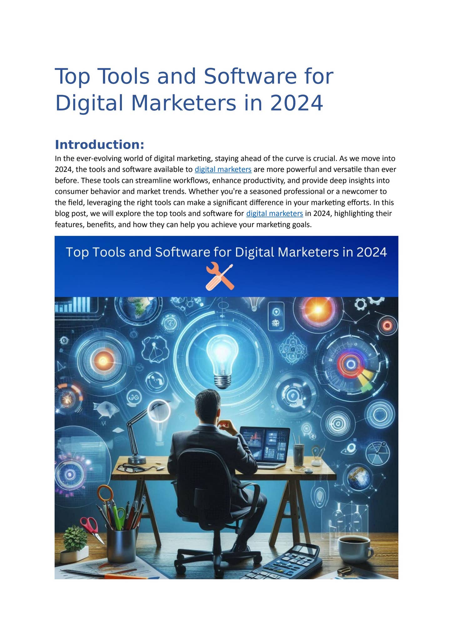 Top Tools and Software for Digital Marketers in 2024 by Digital Preeyam ...