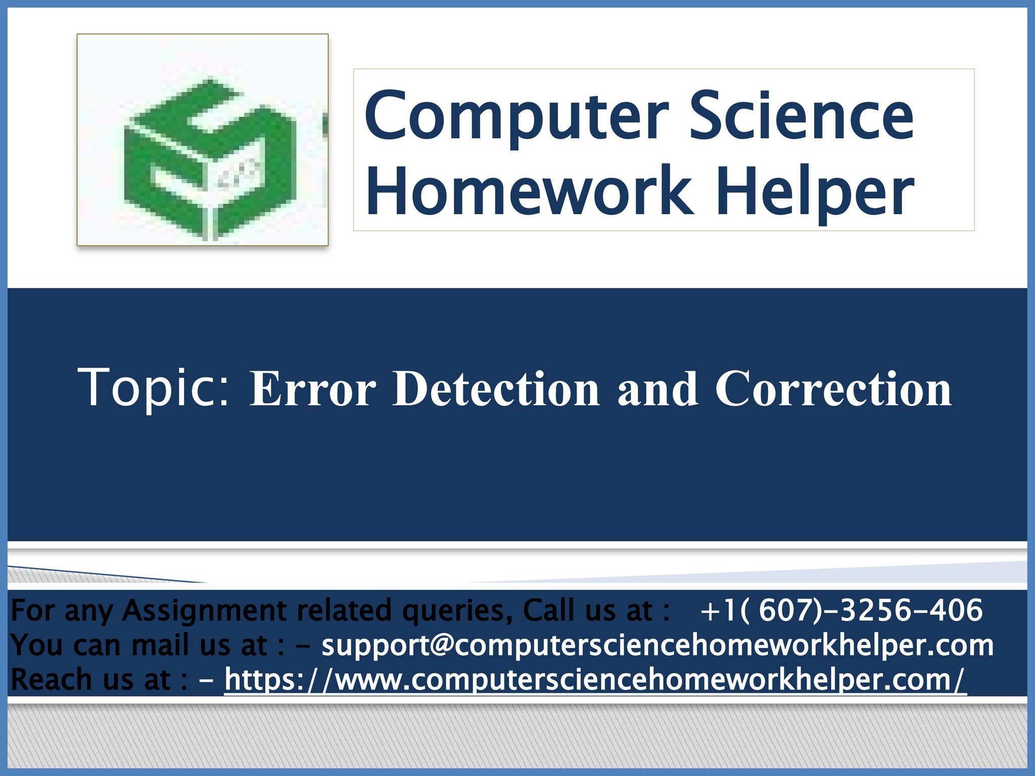 Mastering Error Detection and Correction in Computer Science by ...