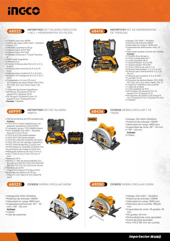 CATALOGO INGCO ELECTRICO 册 1 第 18 页