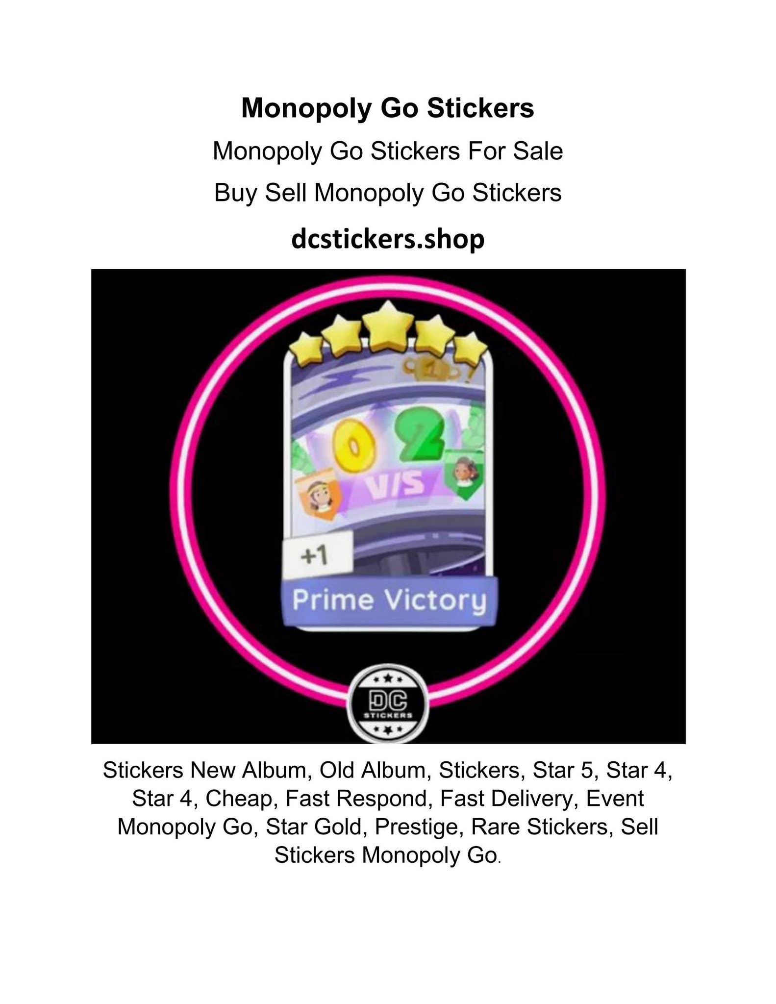 Dcstickers, Monopoly Go Stickers, Mononopoly Go Stickers For Sale by ...