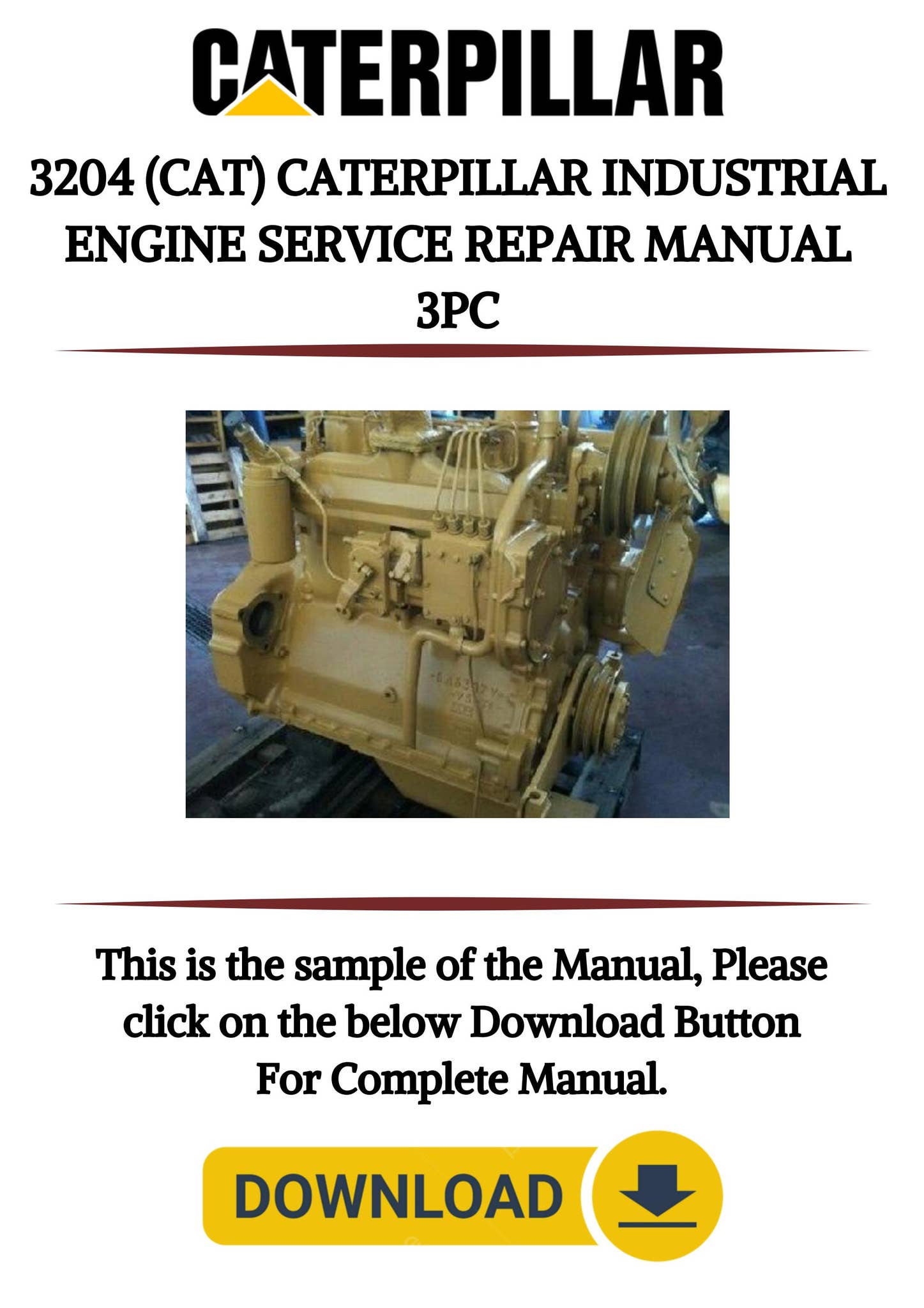 キャタピラー  部品 カタログ  D3 LGP & 3204 エンジン 3204 (CAT) CATERPILLAR INDUSTRIAL ENGINE SERVICE REPAIR