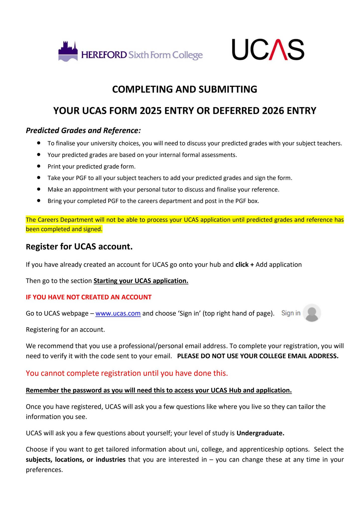 UCAS Booklet 2025 by hsfccareers - Issuu