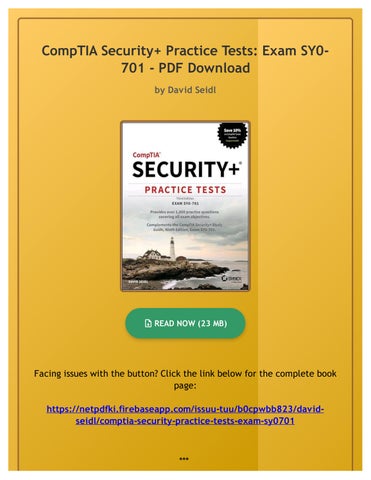 PDF) CompTIA Security+ Practice Tests: Exam SY0-701 by David