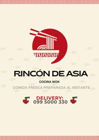 Menú Rincón de Asia