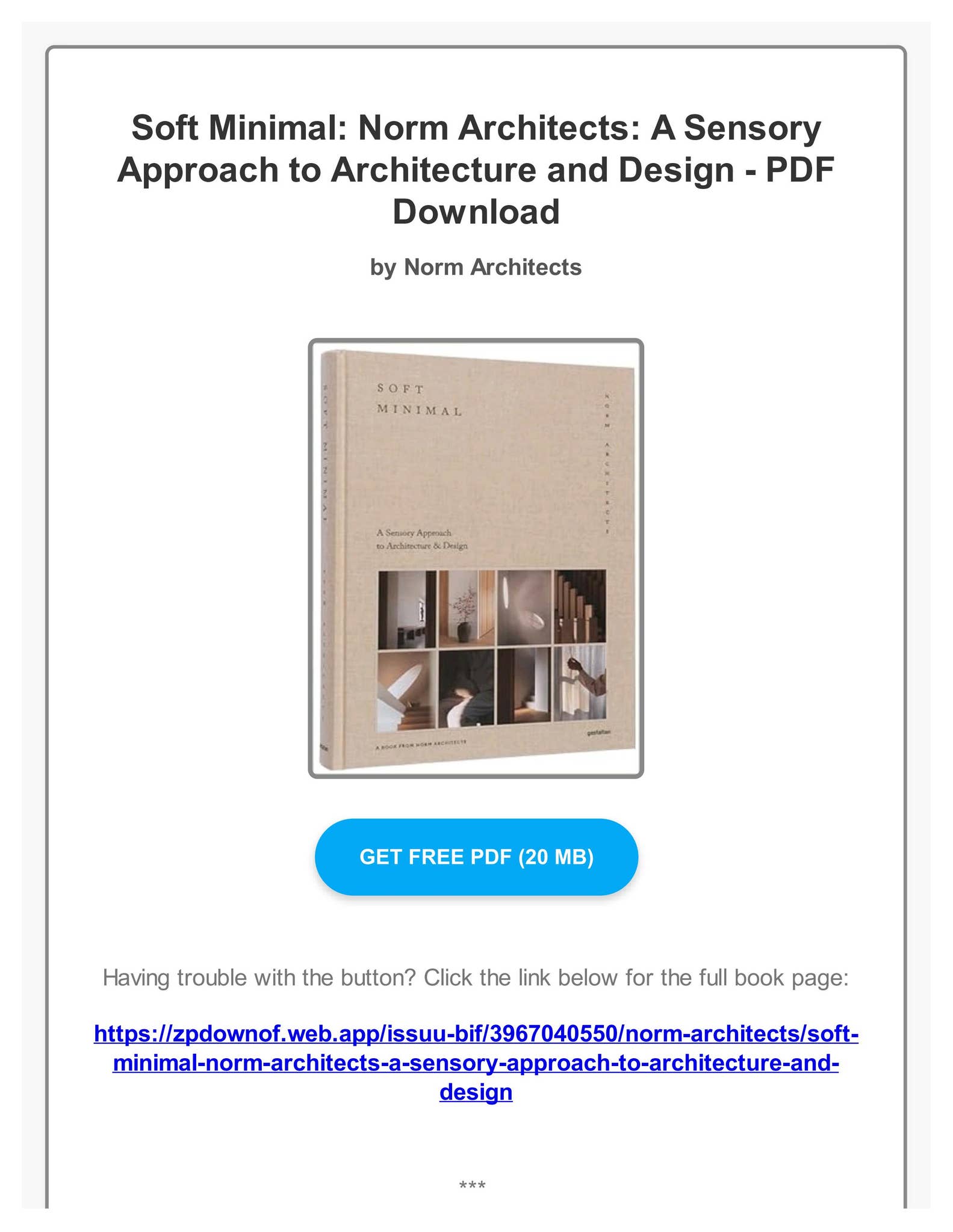 Norm Architectsデザイン　マーブルボード Vaults & Totem' by Norm Architects turns architecture into