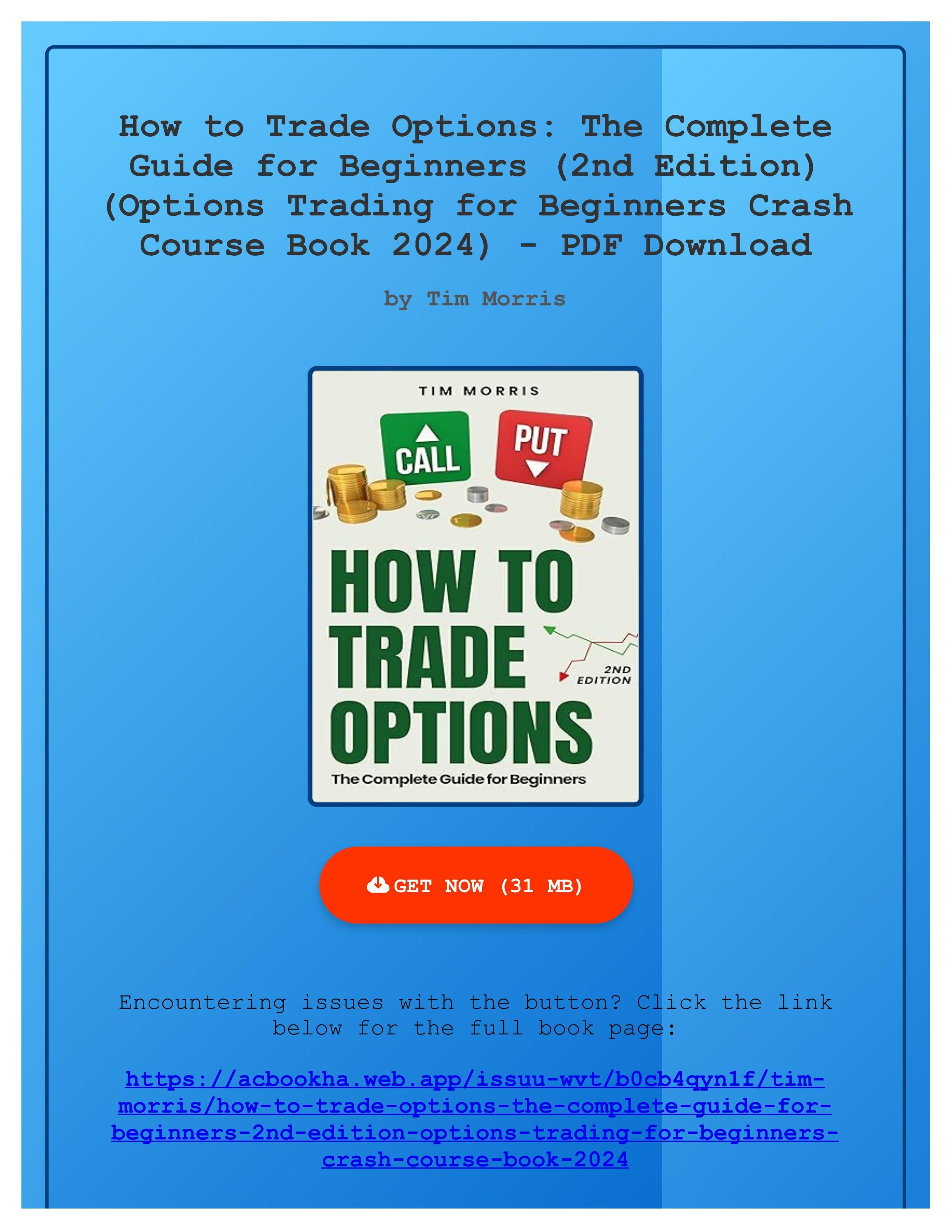 [PDF] How to Trade Options: The Complete Guide for Beginners (2nd ...
