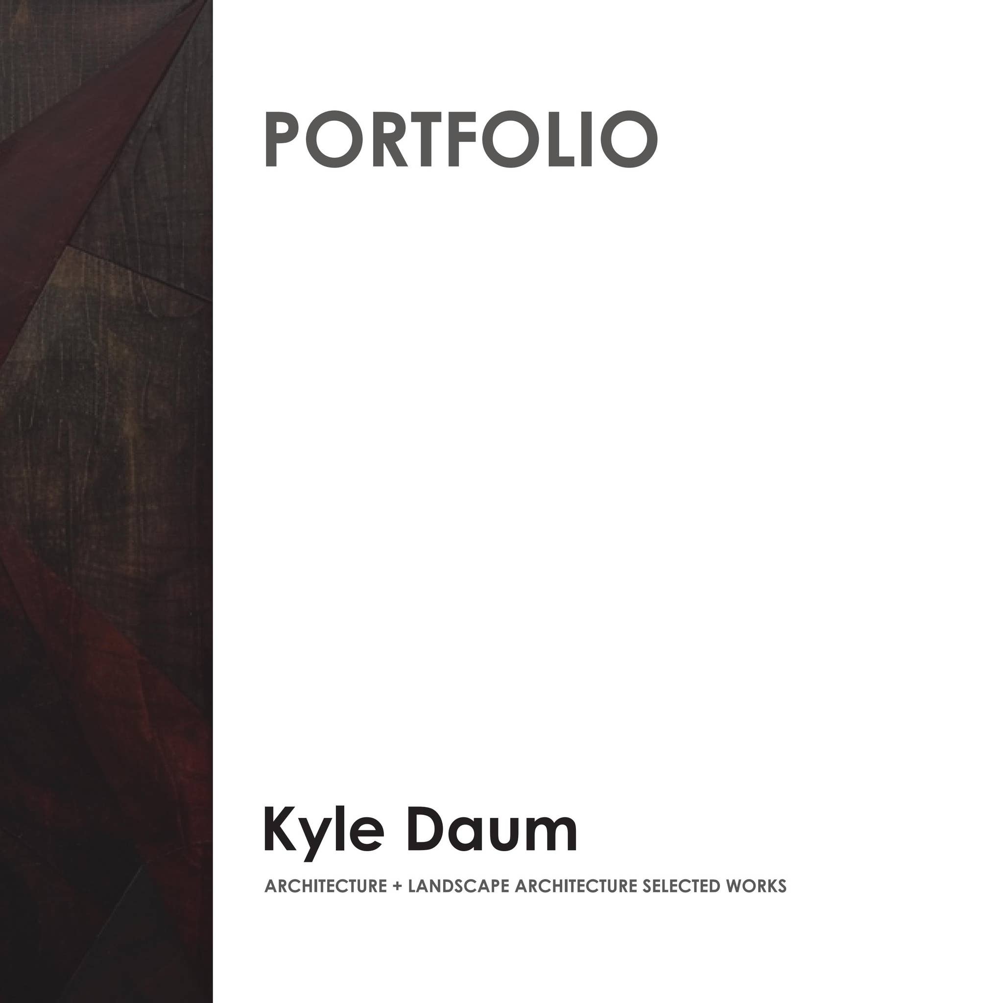 Kyle Daum: Architecture/Landscape Architecture Portfolio by Kyle Daum ...
