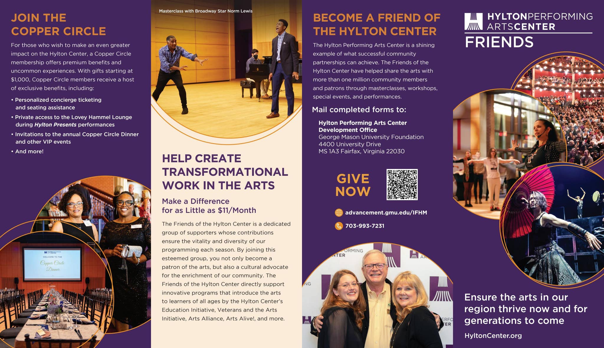 Friends of the Hylton Center Brochure by College of Visual and