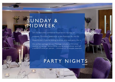 Festive 家具手册 2024 Radisson Blu 酒店 Bristol 第 10 页