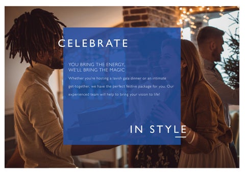 Festive 家具手册 2024 Radisson Blu 酒店 Bristol 第 6 页