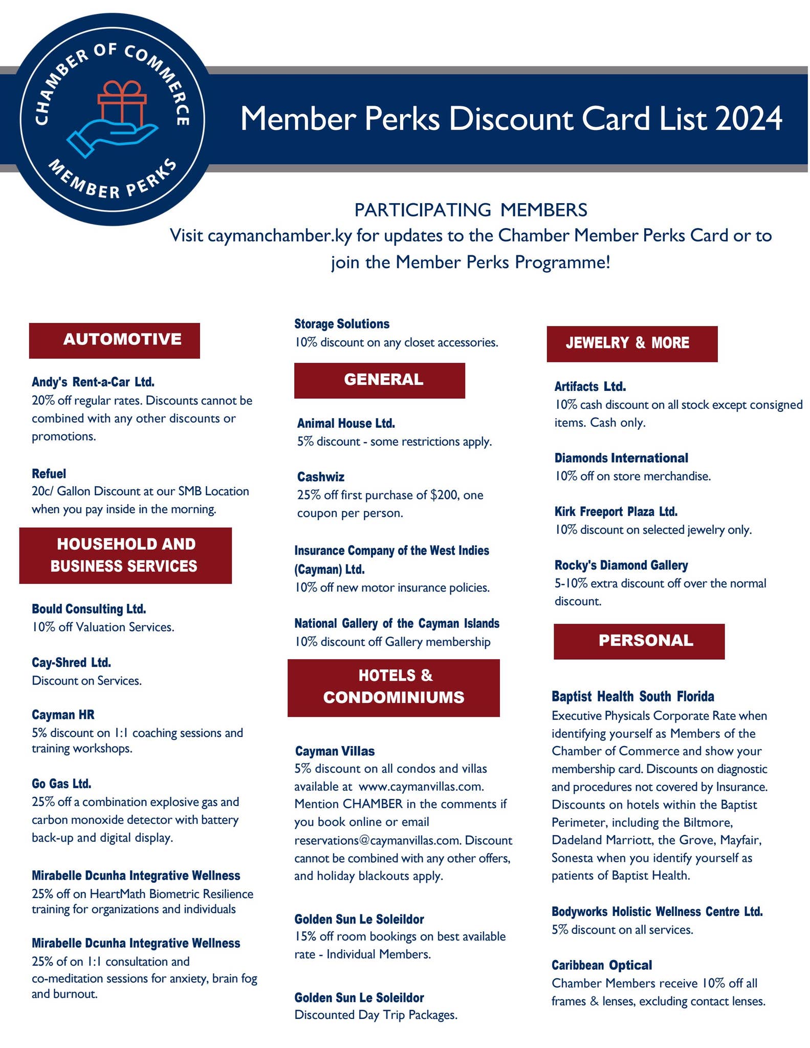 Discount Card Brochure 2024 by caymanchamber - Issuu