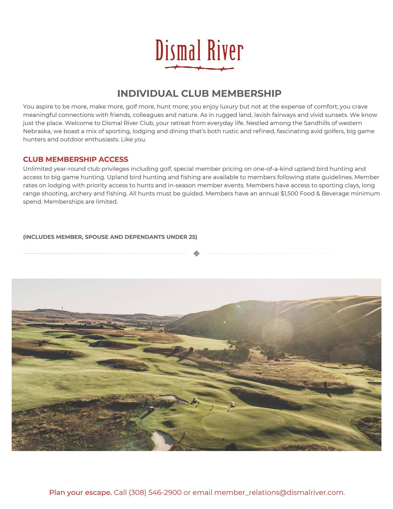 Dismal River Club Individual Club Membership by kempersportsmarketing ...