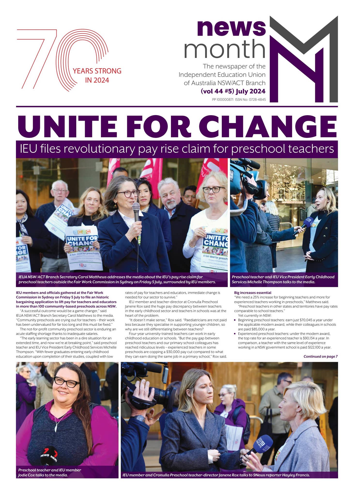 Newsmonth#5 2024 by IEU NSW/ACT - Issuu