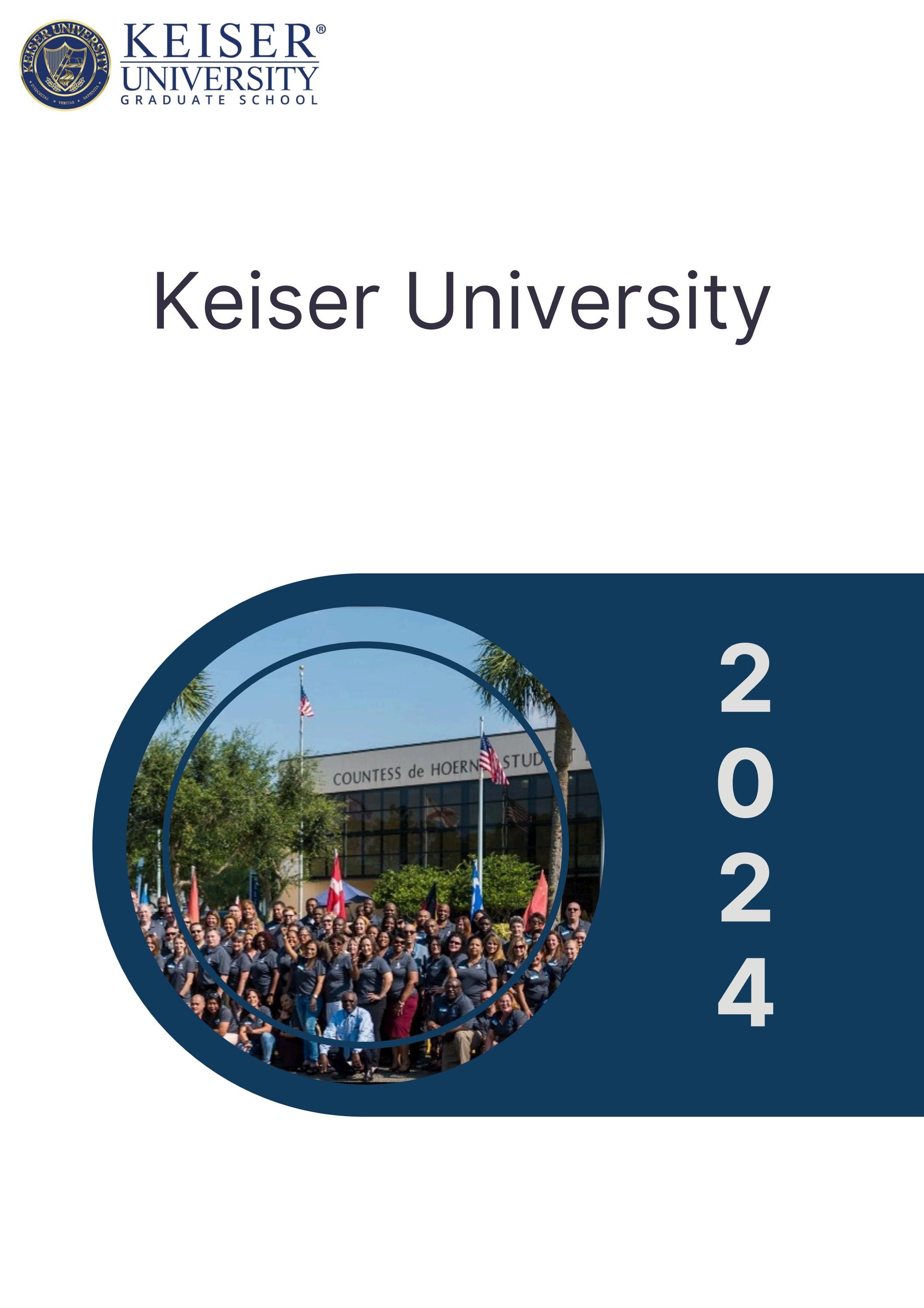 Doctoral Residency 2024 Booklet by Keiser University Graduate School