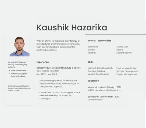 Kaushik Hazarika 家具目录 · Portfolio 家具 Design 第 2 页