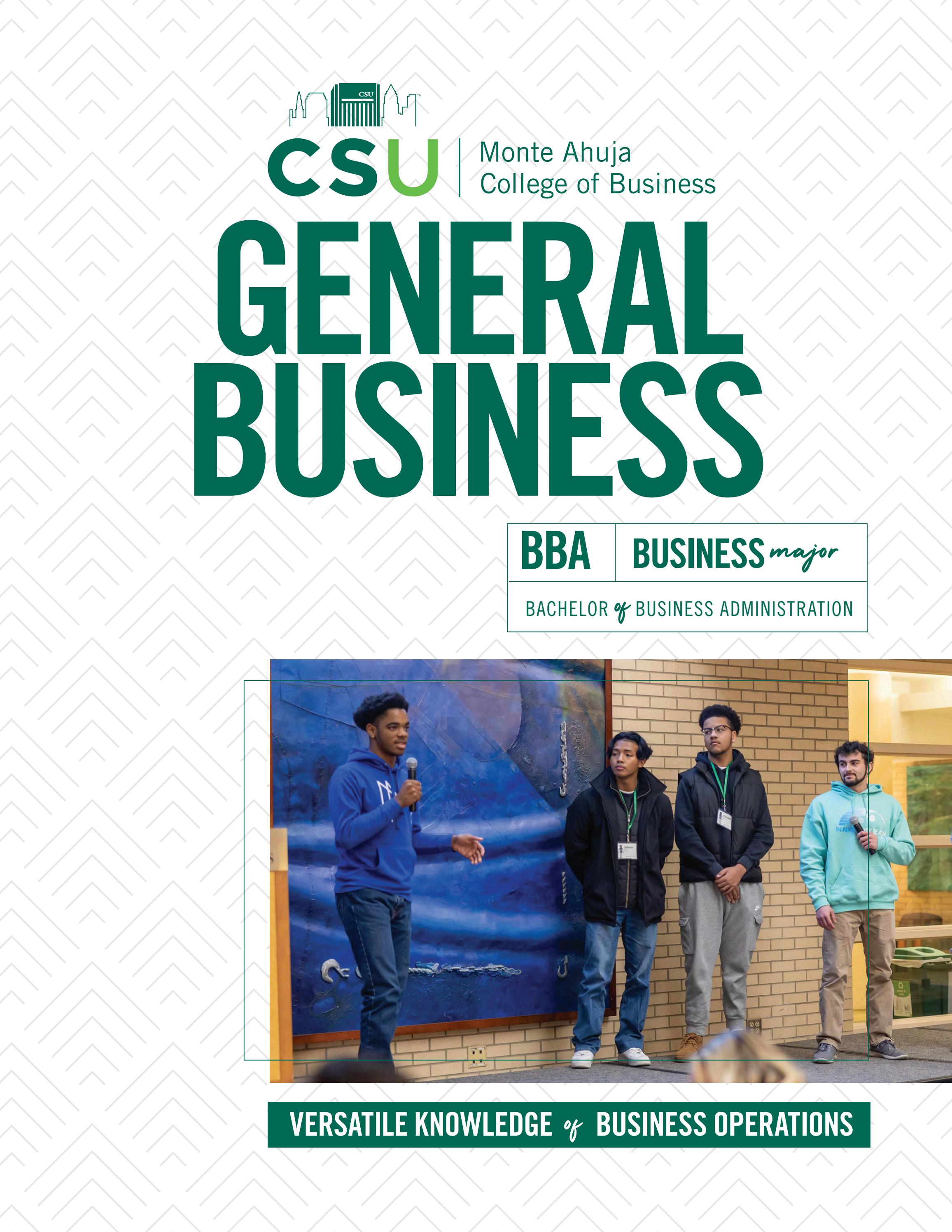 GENERAL BUSINESS major by Cleveland State University College of