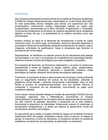 Cartilla 德文 Robótica STEAM - Colegio Hispanoamericano 第 2 页