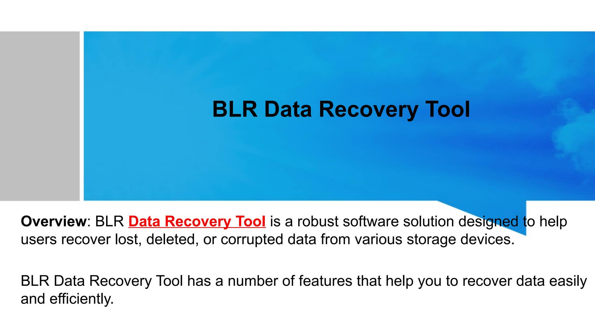 How can I Access BLR Data Recovery Tool by emma tf - Issuu