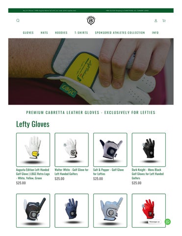 Best Golf Glove for Left-Handed Golfers Online | Lefties Golf Shop