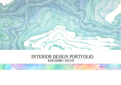 Khusbhu Shah 灯饰目录 · 室内 design portfolio 第 1 页